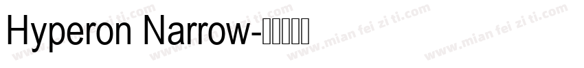 Hyperon Narrow字体转换